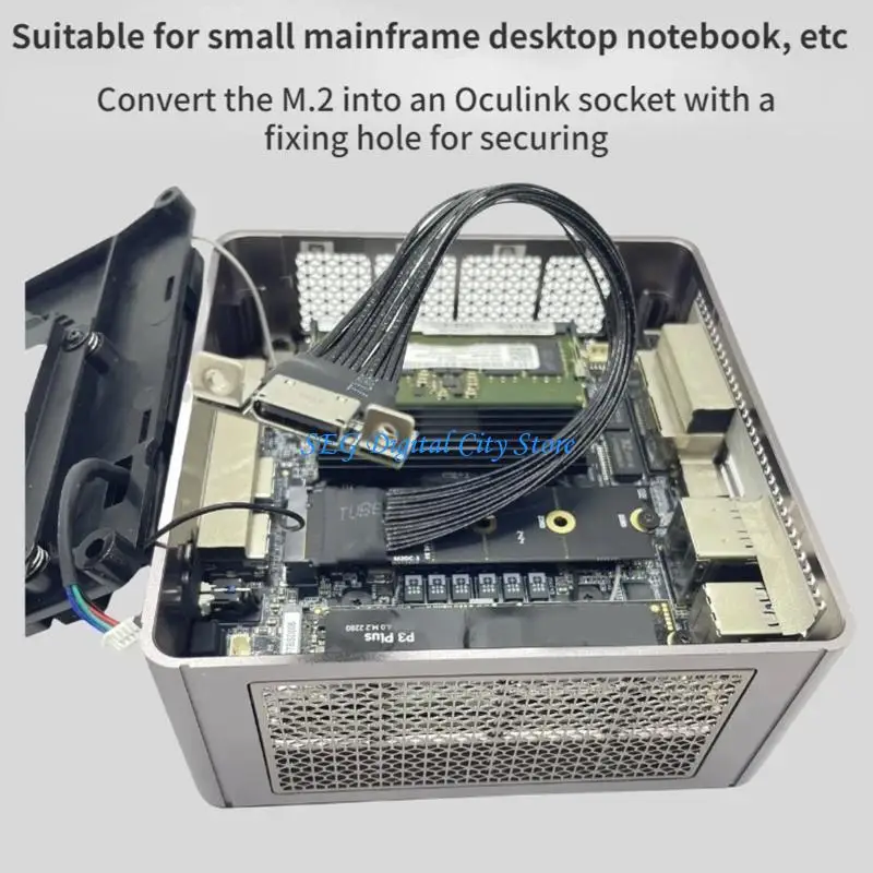 

U75B M.2 nvme to Oculink Extension Cable with Fixed Buckle Fast Speed Data Transfer
