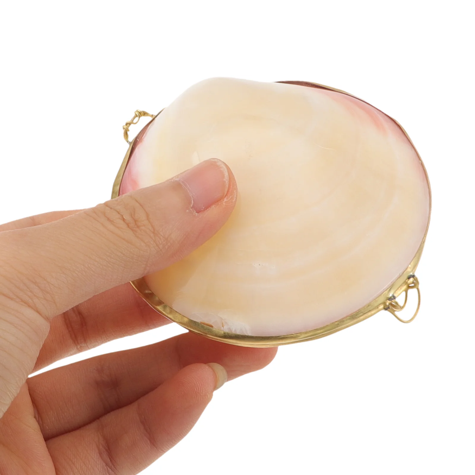 Seashell Trinket Box Hinged Jewelry Boxes Seashell Ring Holder Natural Sea Shells Candy Boxes Clam Treat Containers