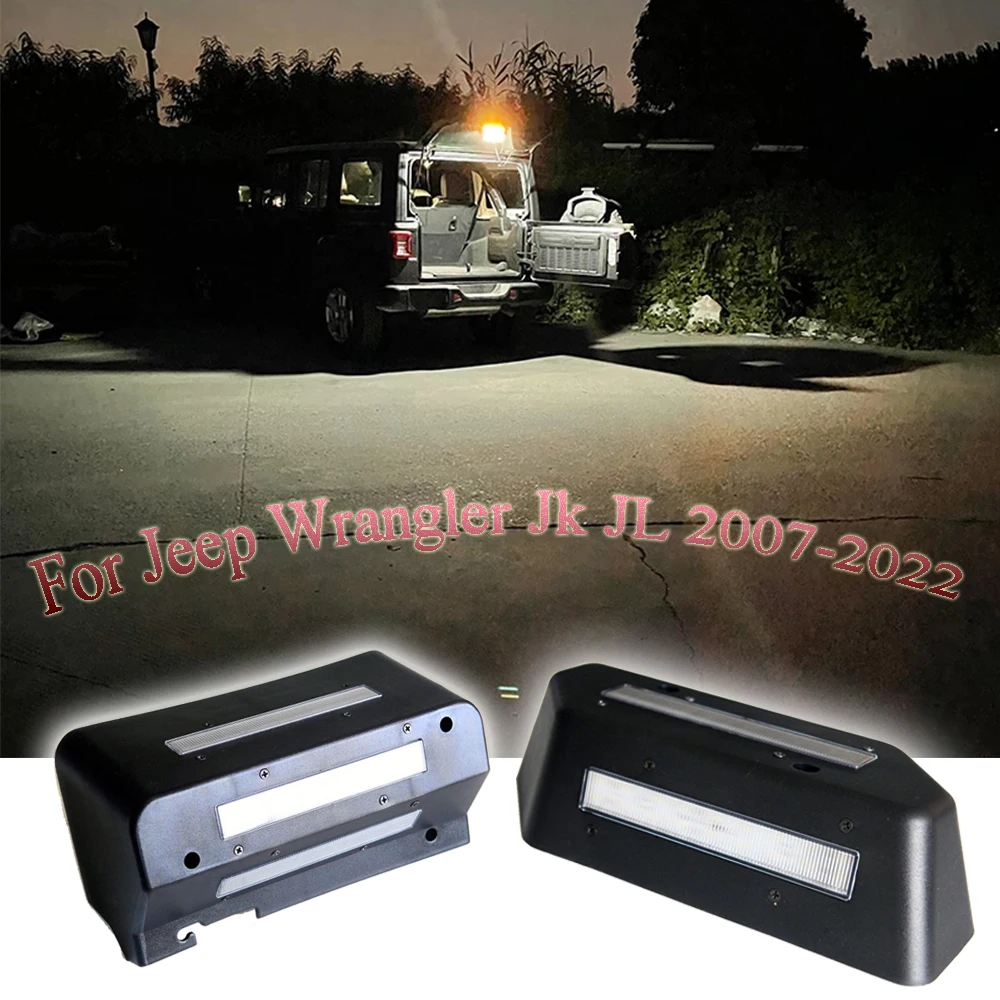 

LED Truck Lamp Rear Lift Gate Light Cargo Light With White/Amber Warning Light For Jeep Wrangler JK JL 2007-2022 Reading Light