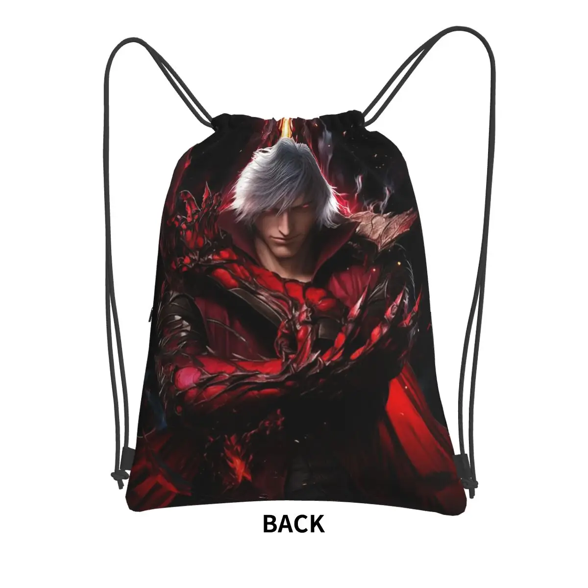 Devil May Cry Game Backpacks Fashion Drawstring Bags Sports Bag Book Bags for Travel Students