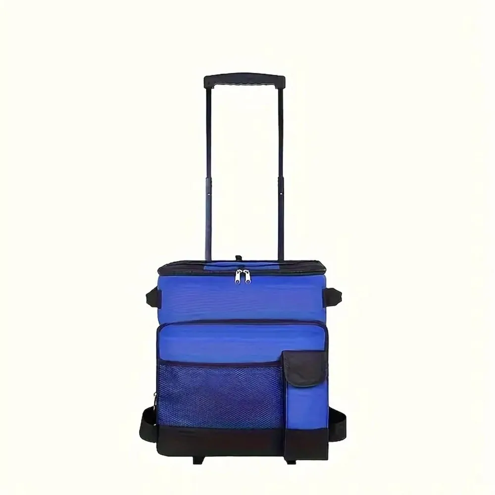 

Outdoor Large Capacity Cooler Bag Insulation Bag Folding Camping CoolerWheels Insulated Large Food Storage Pack Picnic Bags