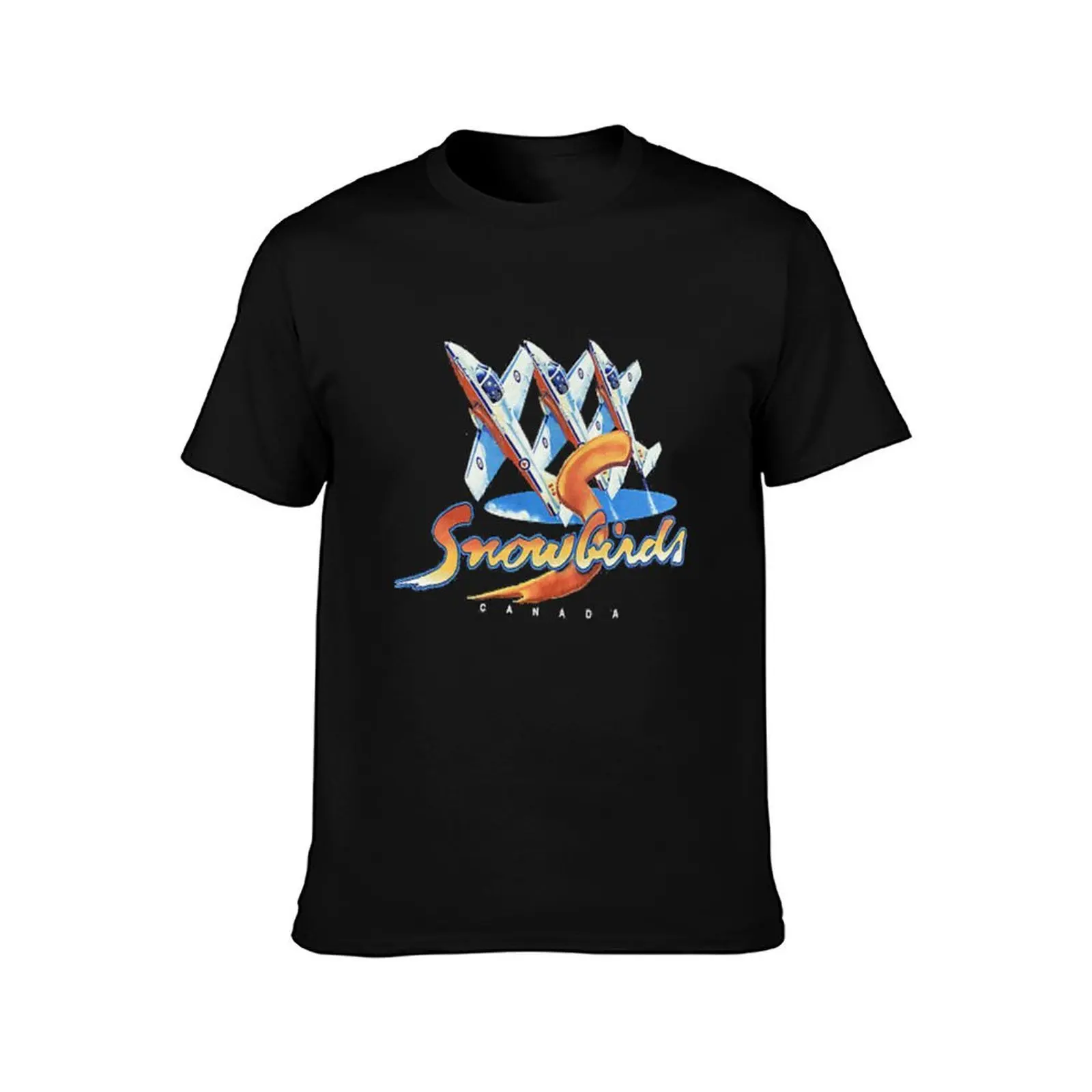 Royal Canadian Air Force Snowbirds T-Shirt Active Sports Short Sleeve Cotton Shirt T-Shirt