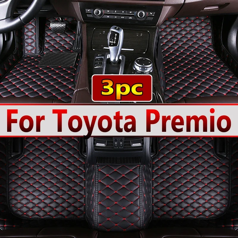 Car Floor Mats For Toyota Premio Allion T260 2007~2020 Waterproof Carpet Luxury Leather Mat Car Accessories Auto Rugs Full Set