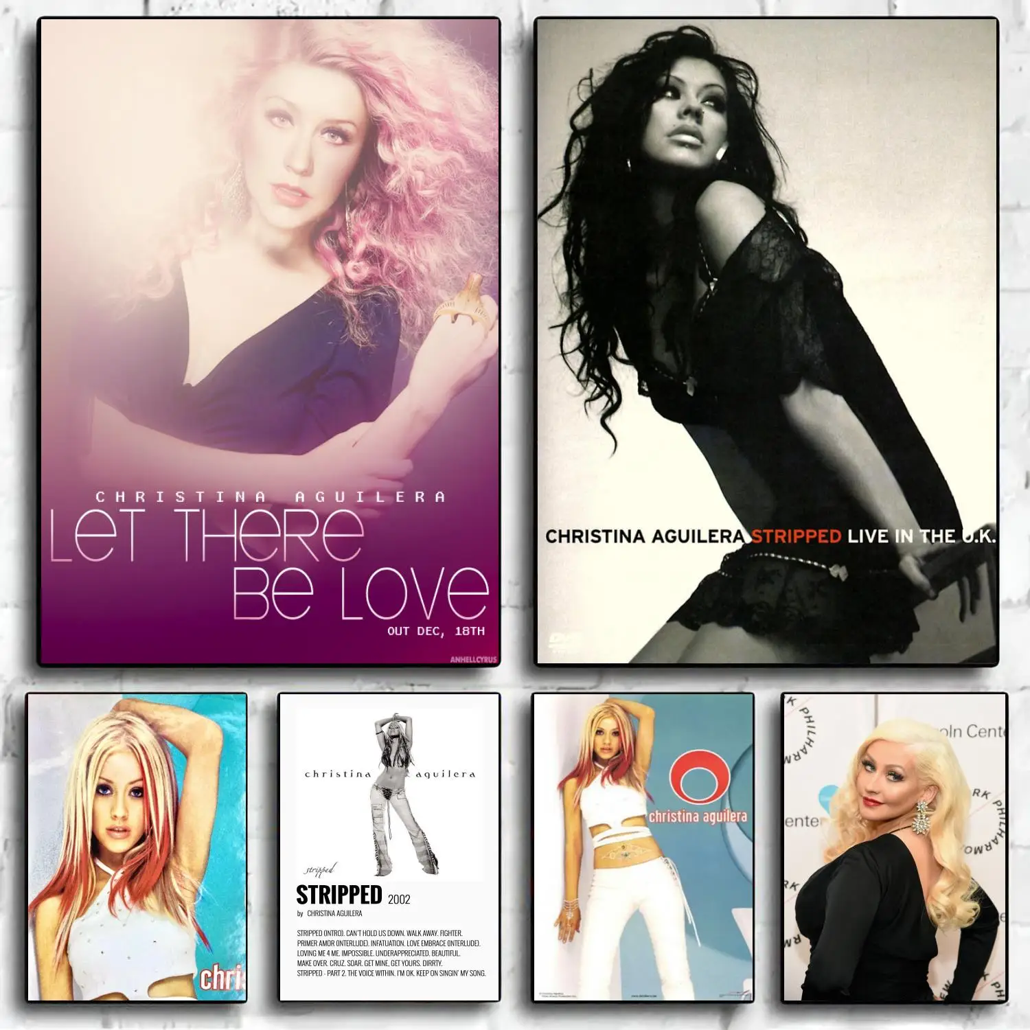 

christina aguilera Decoration Art Poster Wall Art Personalized Gift Modern Family bedroom Decor Canvas Posters