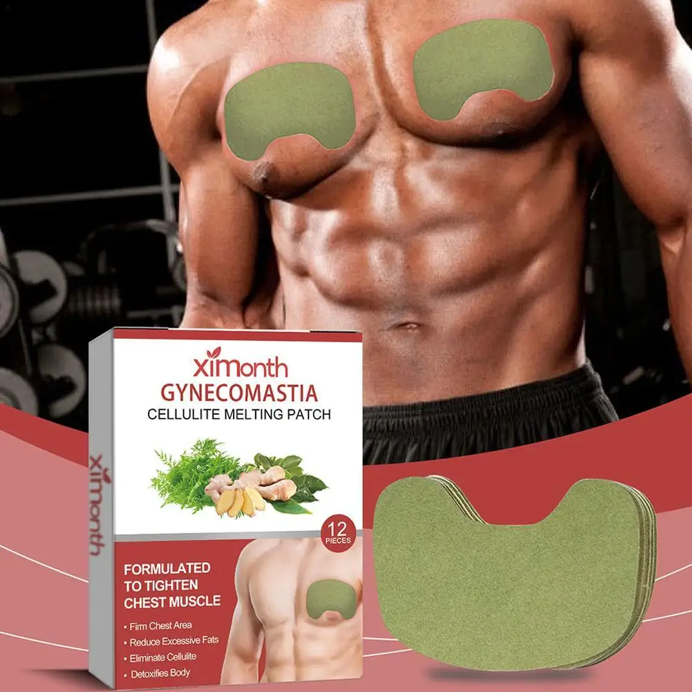 NEW High-end 12pcs Male Chest Breast Lift Tape Waterproof Sweat-proof Body Chest Tape Tightening The Chest And Abdominal Patch