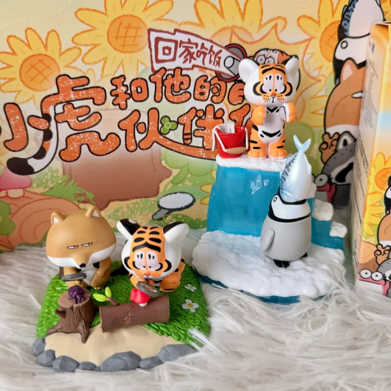 

New Genuine Fat Tiger Little Tiger And His Companions Series Blind Box Figure Cute Doll Ornament Trendy Toy Gift In Stock