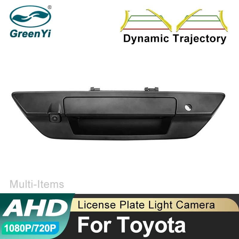 

Tailgate Handle Rear View Camera For Toyota Hilux Revo 2015 - 2021 Pickup Truck Reverse Parking Assist with Dynamic Trajectory