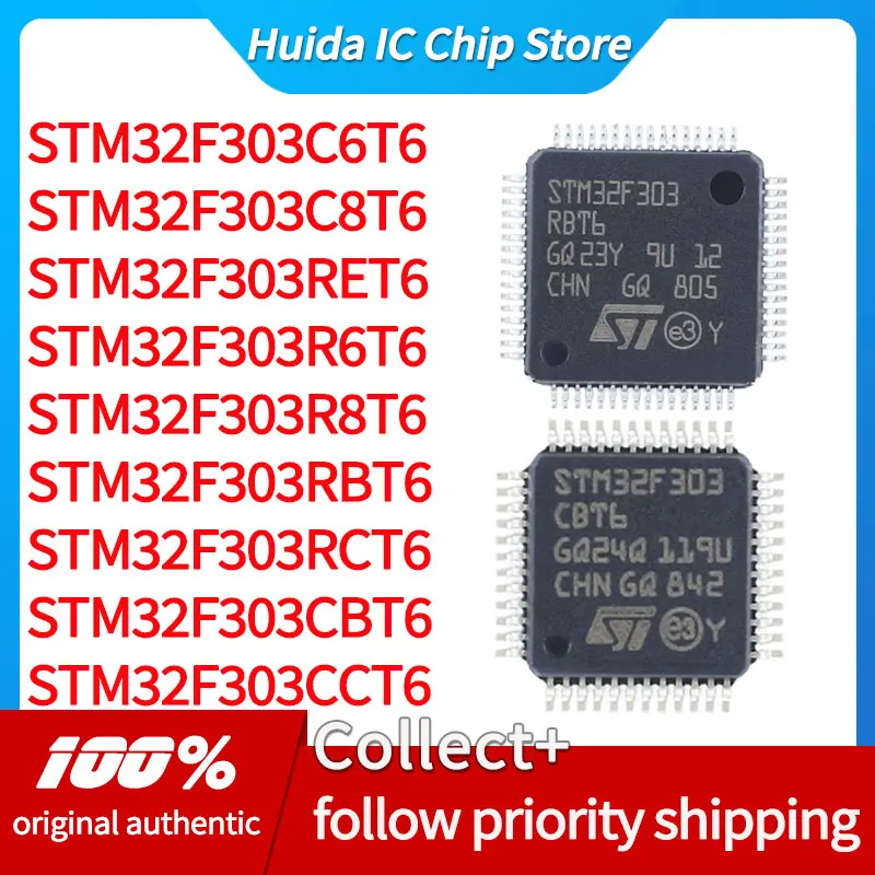 Stm32F303R8T6 Stm32F303Ret6 C6T6 C8T6 R6T6 Rct6 Cbt6 Cct6 Stm32F303Rbt6