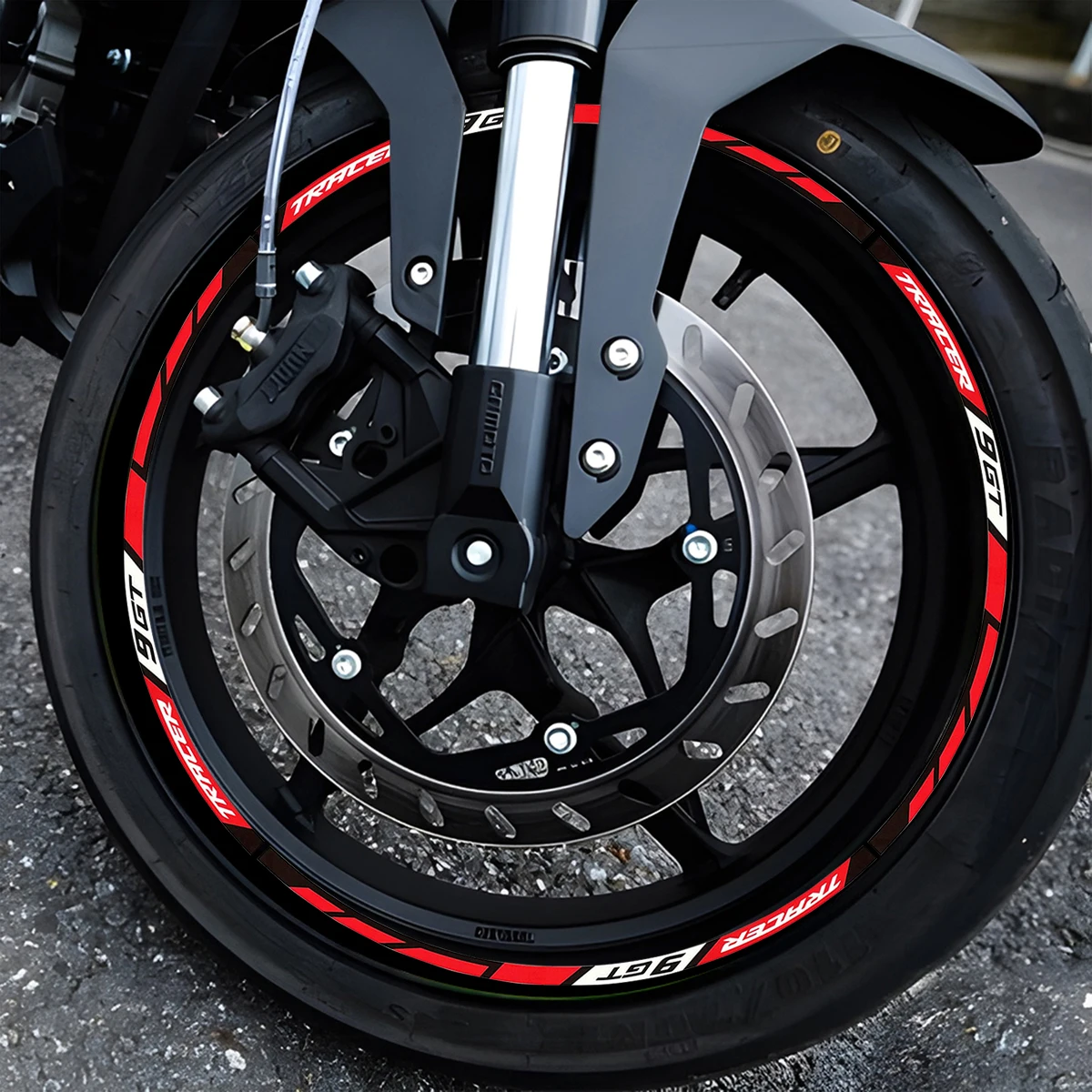 For YAMAHA TRACER 900 GT TRACER900 TRACER 9 GT 17'' Reflective Motorcycle Accessories Wheel Stickers Hub Decals Rim Stripe Tape