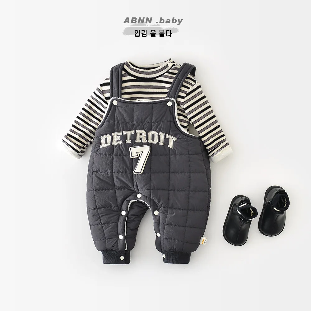 2025 شتاء جديد طفل طويل الأكمام الصوف المحملة الرضع بنين بنات عادية مخطط قاع القمصان زائد المخملية سميكة طفل الملابس #4