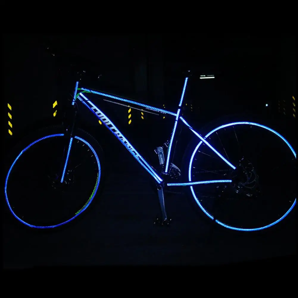 Rowerowa odblaskowa naklejka taśma Noctilucent wodoodporna fluorescencyjna dekoracja rowerowa