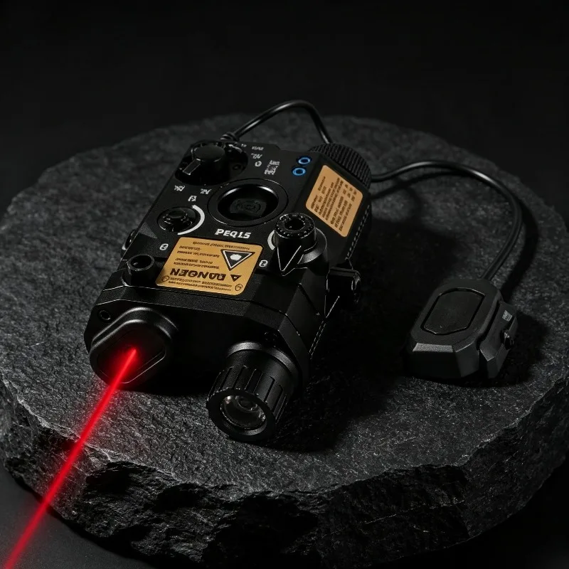 Portable Outdoor Accessory Dual Control Rat Tail Set Alloy PEQ15 Red Green Light Indicator for M300A M600C Flashlight