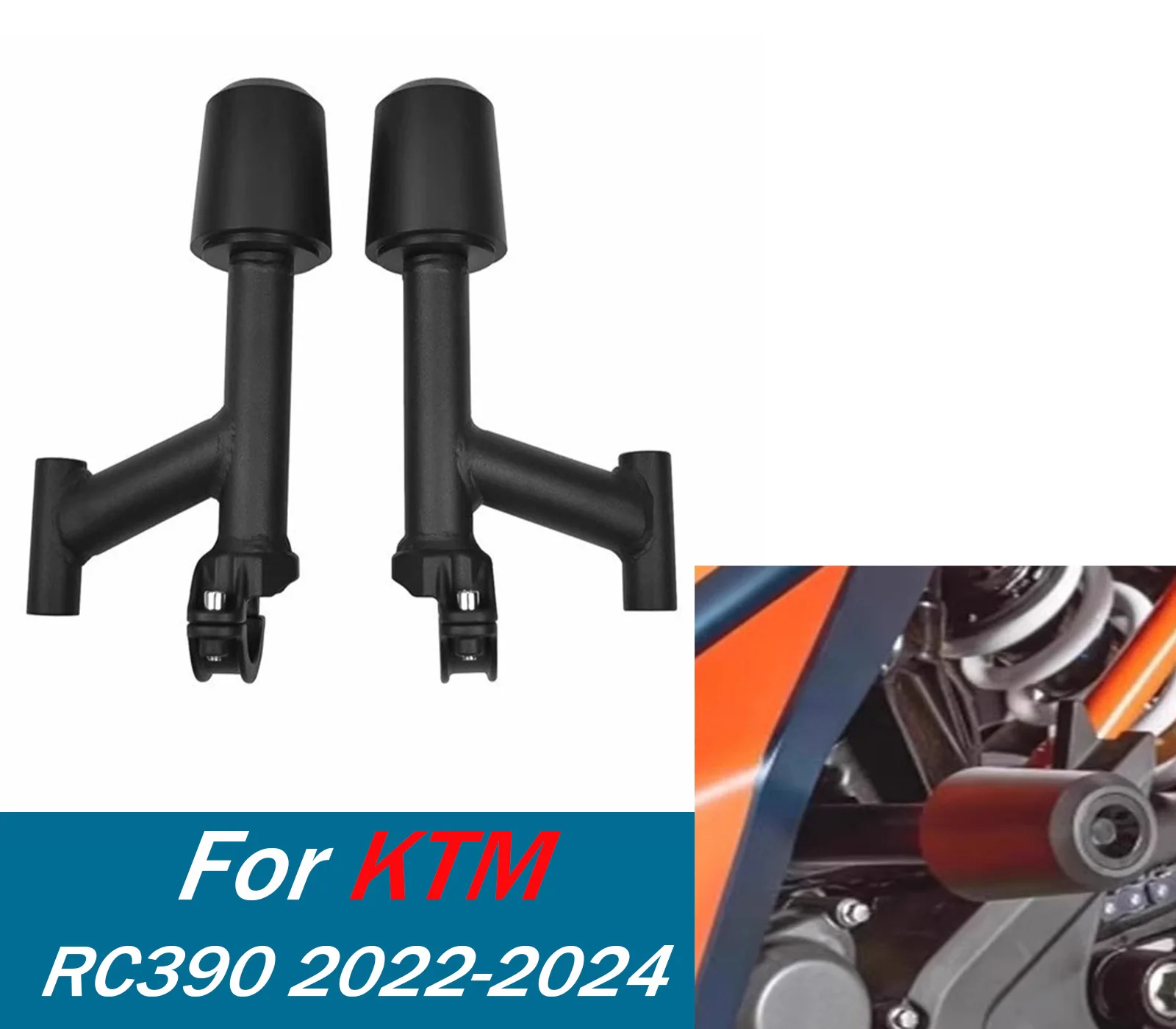 

Слайдер рамы мотоцикла для KTM RC 390 2022-2024, защитная рамка от падения, защита двигателя, аксессуары