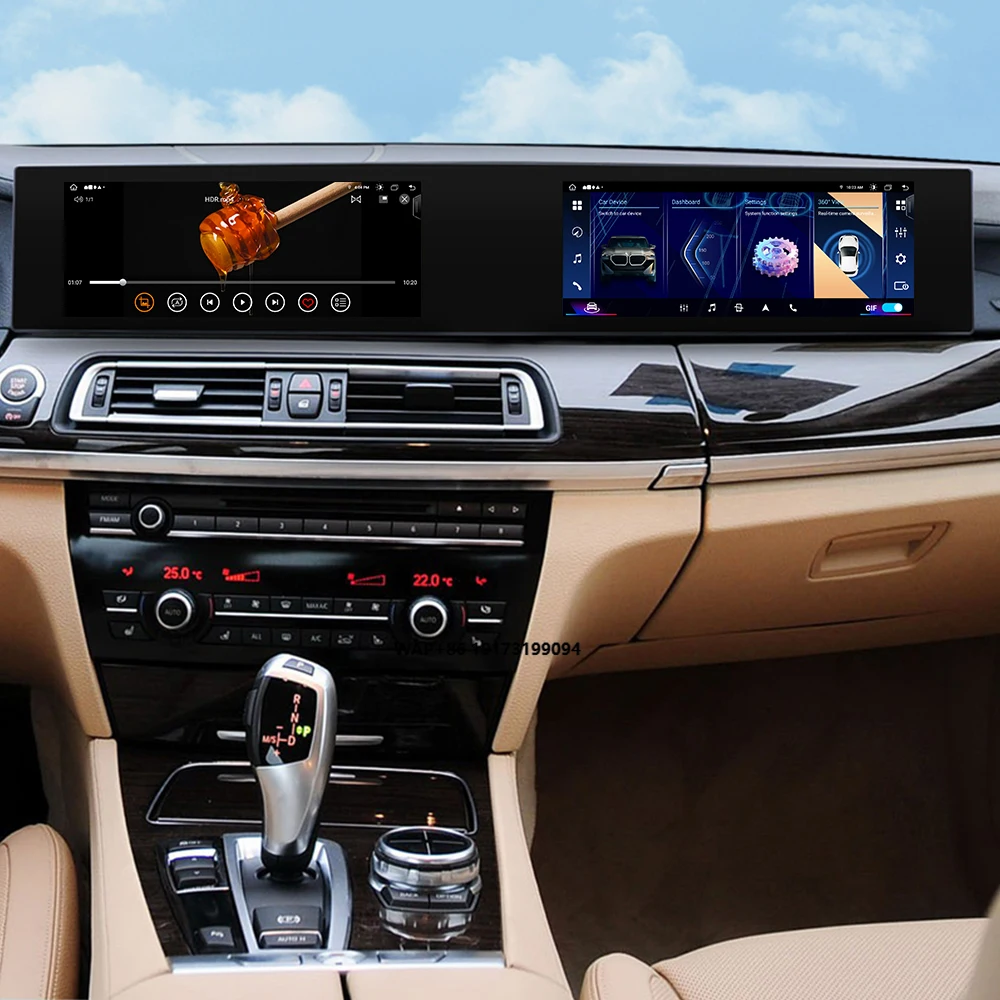 10.26 Inch  GPS Navigation Carplay for 7 Series NBT  2013-2015 Wireless Carplay Android Auto Navi Multimedia Player