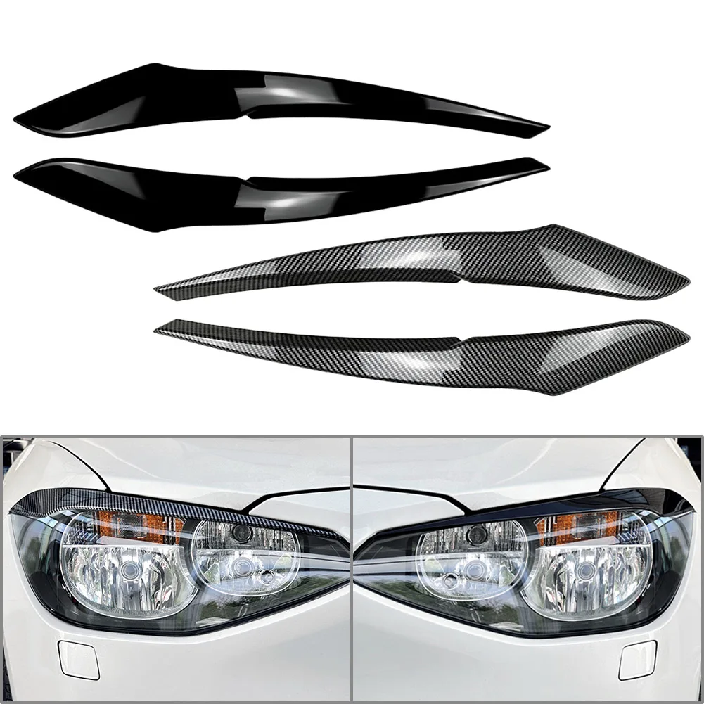 Car Headlight Eyebrow Eyelid Cover Decoration Trim For BMW 1 Series F20 F21 Base Version 2011 2012 2013 2014