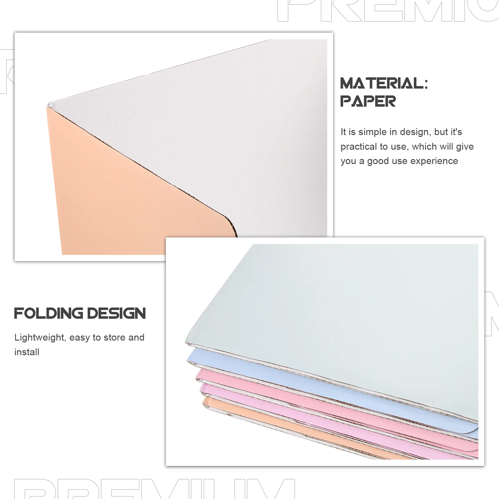 

5Pcs Desk Divider Privacy Shield Board Portable Sneeze Guard for Office School Bank Countertop Barrier Protective Panel