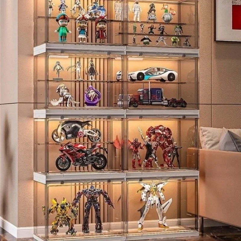 

Storage Display Cabinet Transparent Acrylic Hand Office Blind Box Wooden Cabinet Children's Toys Display Ark Office Box