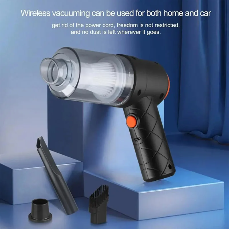 Wireless Car Vacuum Cleaner 6000Pa Strong Suction Cordless Handheld Vacuum Cleaners Mini Home Car Dust Blower Cleaning Machine