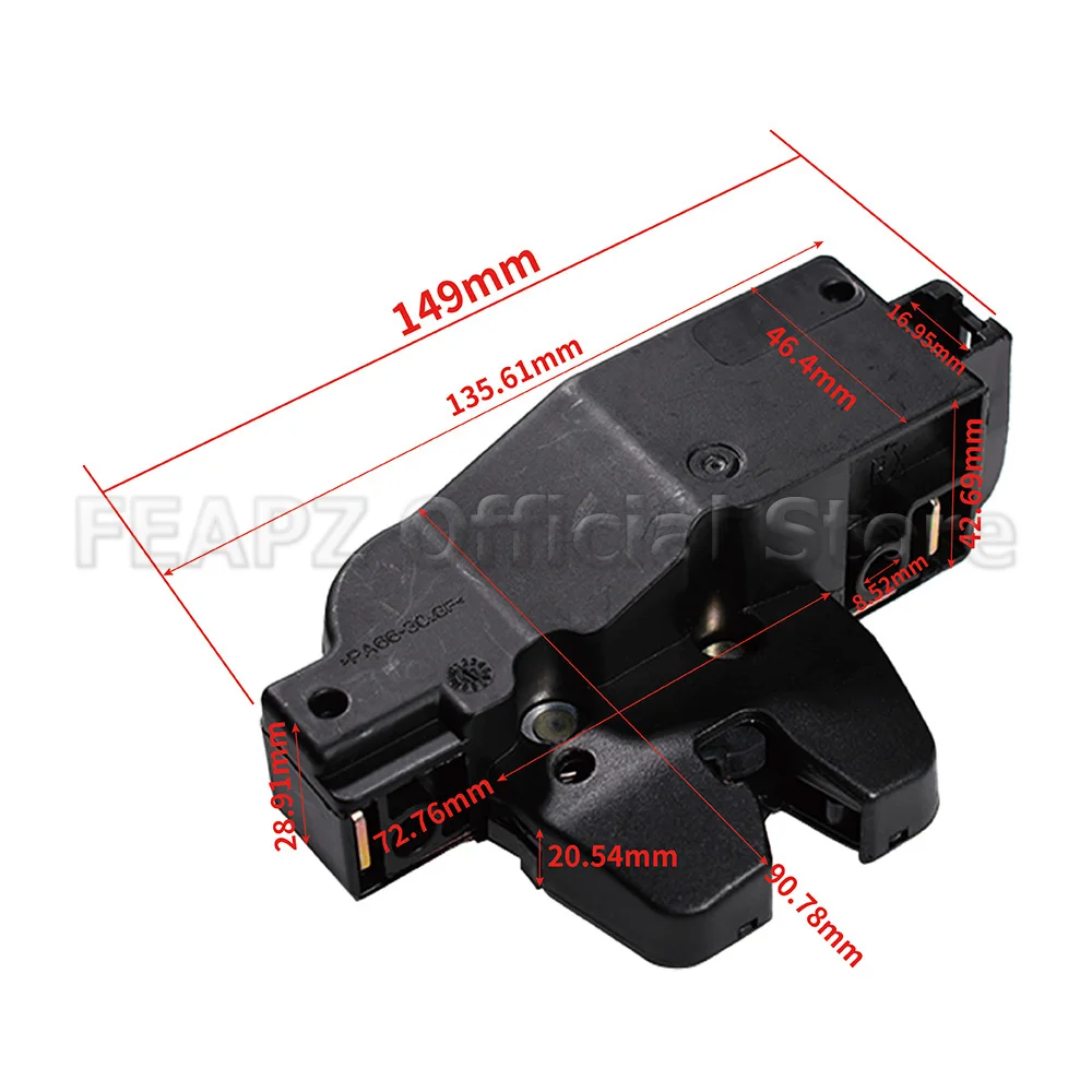 871982 871972 For Citroen C2 C3 C4 C5 C8 Xsara For Peugeot 1007 206 307 407 607 1Pc Tailgate Boot Lock Central Locking Actuator