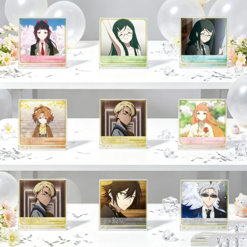 Agents of the Four Seasons: Dance of Spring Anime 10CM Square Acrylic Stand Figure Keychain Hinagiku Kayo/Sakura Himedaka Gifts