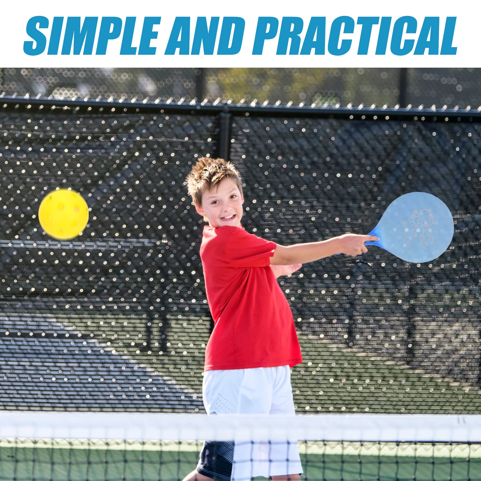 1 زوج البلاستيك مضارب كرة الريشة مجموعة المراهقين الكبار خفيفة الوزن المضادة للانزلاق مقبض في الهواء الطلق الريشة المجاذيف أدوات رياضية #1