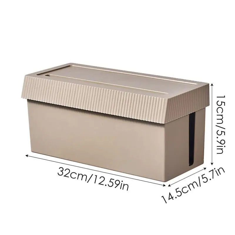 Data Cable Storage Box Heat Dissipation Design Cable Storage Box Organizer Socket Storage Box Phone Stand With Dustproof Lid