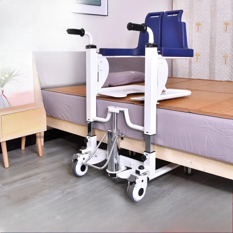 Multifunctional hydraulic lift shifter, paralyzed elderly lift transfer device, disabled toilet chair household lift