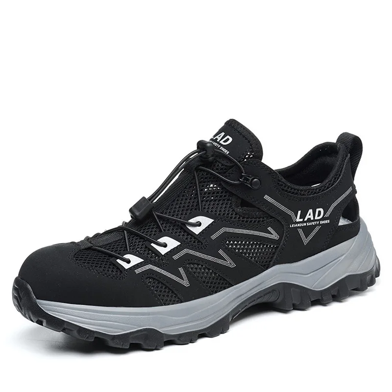 

Мужские повседневные дышащие пластиковые носки, рабочая обувь, летние защитные ботинки, изолированные кроссовки 10 кВ, рабочая обувь, защита