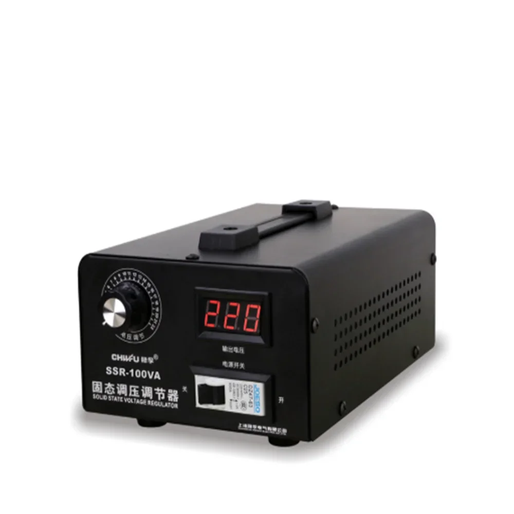 High Power Solid State Voltage Regulator 220V 0-220V Range Temperature Modulation Single-Phase Silicon Controlled Voltage Stabil