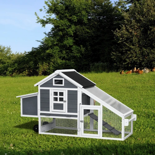 

Hot-selling Wooden Outdoor Chicken Coops, Running Cages with Wheels and Multifunctional Poultry Cages.