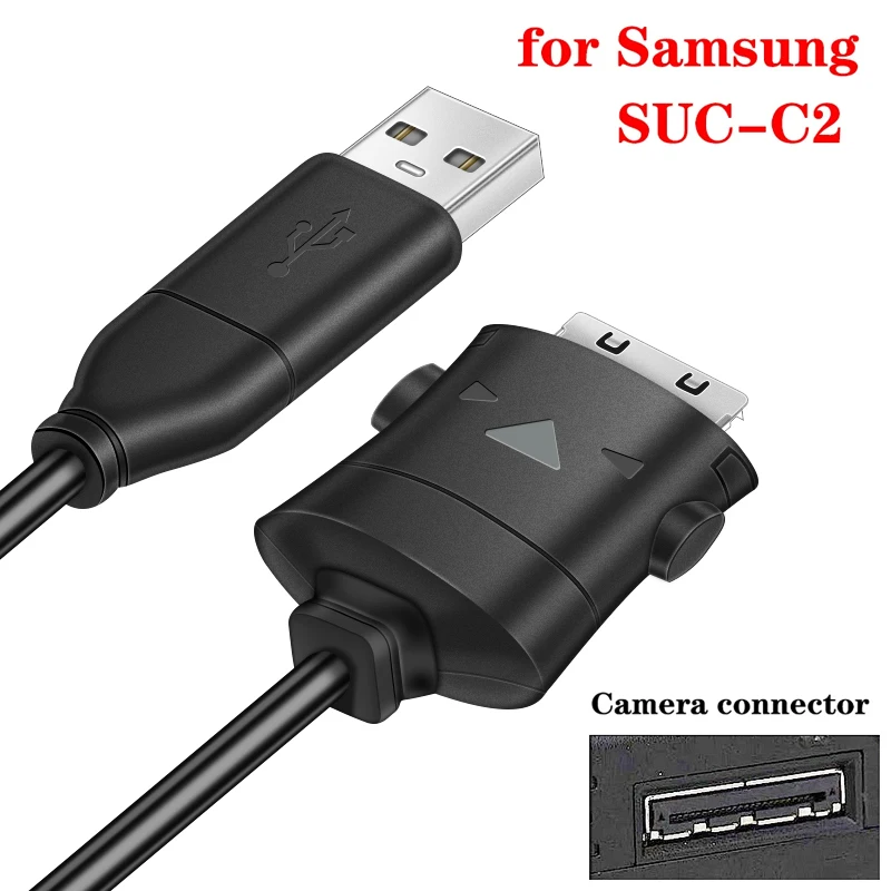 SUC-C2-kabel do wymiany danych i ładowania, zamiennik kabla USB do aparatu cyfrowego Samsung, NV3, NV5, NV7, I5, I6, I7, I70, NV20, L70, L73, L74, L7