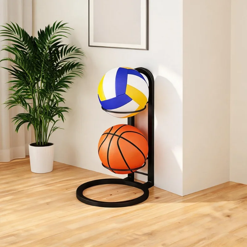 Basketball Storage Rack Floor‑Standing Display Shelf Creative Multiple Layers Ball Organizer Shelf Home Storage Organization