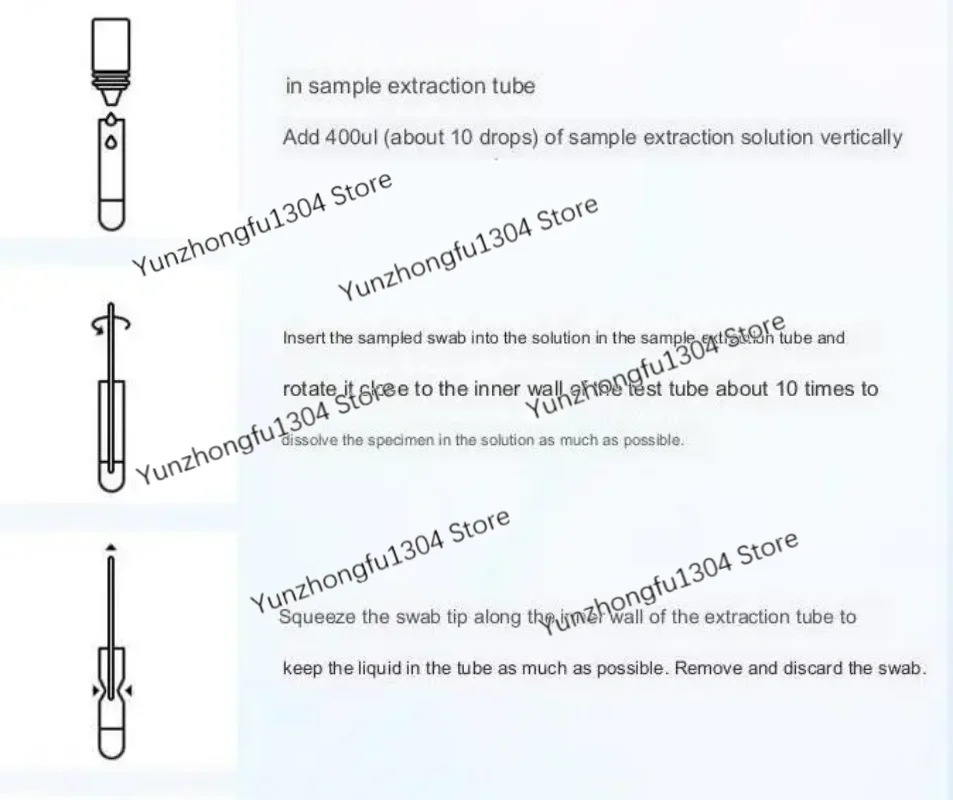 Home Self Test Nasopharyngeal Swab Influenza A and B Test Reagents Laboratory Supplies 20pcs Per Box