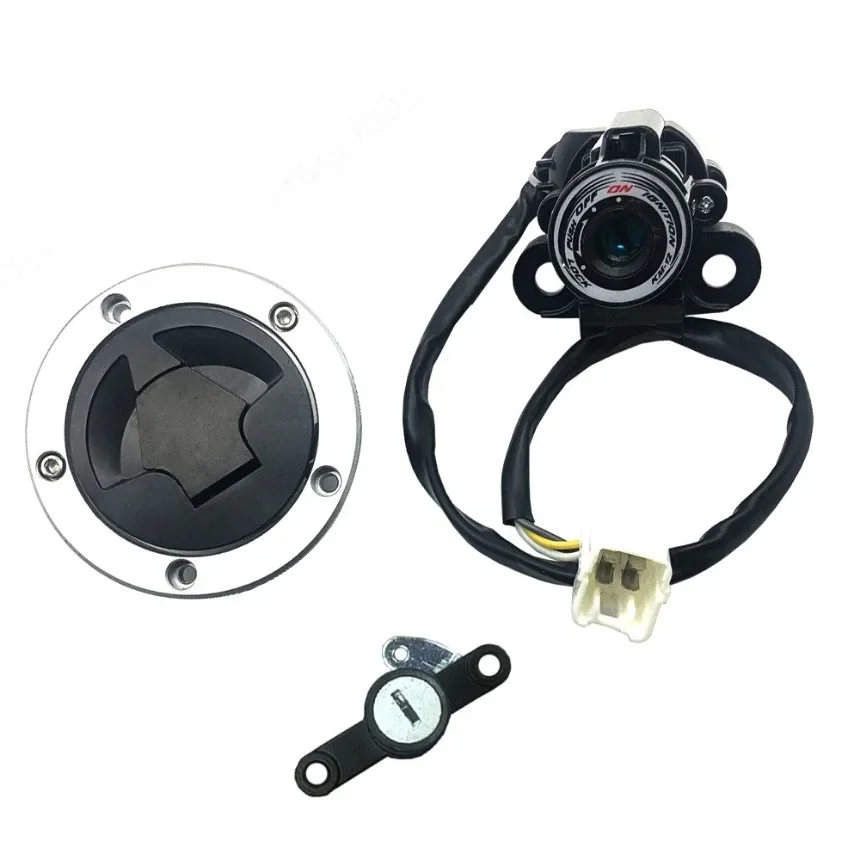 Motorcycle Ignition Switch Gas Tank Cap Lock Kit Fit for Kawasaki Ninja 650/EX650 ER-6F ER-6N 2012-2016 1SET