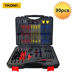 TKDMR 90pcs Car Durable Tools Electrical Service Professional Test Wire Kit Auto Repair Automotive Lead Diagnostic Circuit