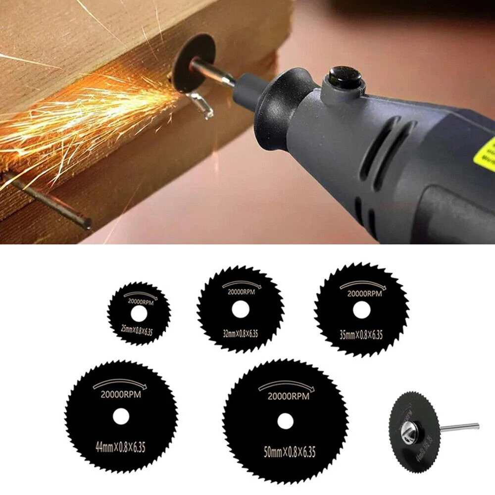 7Pcs High-Speed Steel Metal Cutting Blade Set for Electric Drill Grinder Circular Saw Woodworking Small Saw Blade Tool Kit
