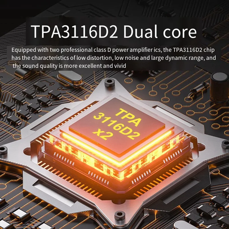 New M19 BT Mini Amplifier Stereo Bluetooth 5.3 Home Power Amplifier 200W Dual-Channel Audio Power Amplifier EU-PLUG