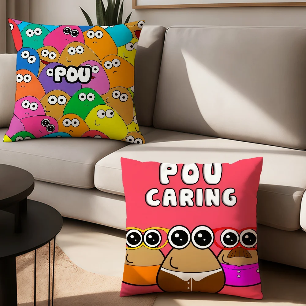 

Hot Game My P-Pet Alien P-Pou Pillow Case Office Cushions Suitable For Sofa Car Bedroom Decorative Cushion Cover