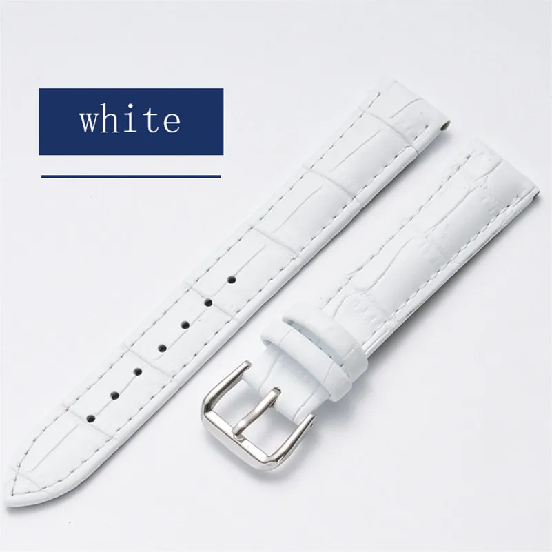 Genuine Leather Watchband Strap 10mm 12mm 13mm 14mm 15mm 16mm 17mm 18mm 19mm 20mmm 21mm 22mm 23mm 24mm Universal Wrist Band Belt