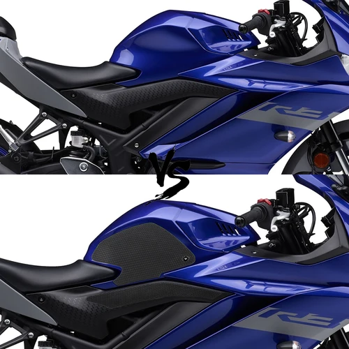 Imagen 2 del producto Almohadilla protectora de tanque de combustible para Yamaha, pegatinas laterales de tracción de Gas, para YZF R3 R25 YZF-R3 2019 - 2023 2020