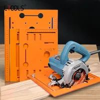 1pcs Circular Saw Guide Rail Bottom Plate Adjustable Cutting Machine Handheld Saw Backing Mountain Woodworking Bench Accessories