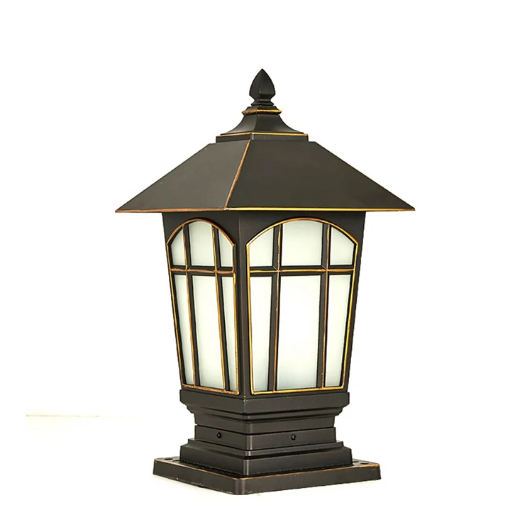 

Outdoor waterproof LED courtyard door column lamp gate light pillar outdoor garden pillar light for villa landscape