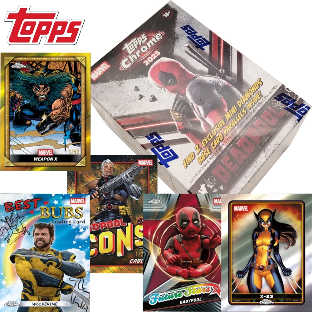 

Original 2025 Topps Chrome Value Deadpool Collection Card Cartoon Personalized Customization Characters Trendy Cards Fans Gifts