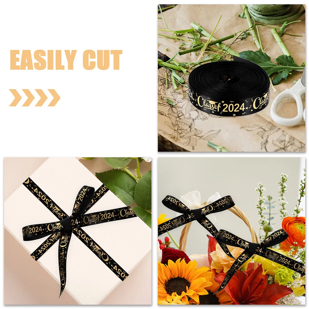 1 Roll of Graduation Gift Packing Ribbon Bowknot DIY Ribbon Graduation Themed Ribbon