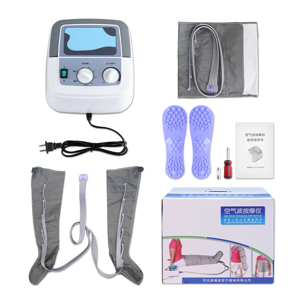 6 Abschnitt elektrische Luft kompression Bein massage gerät Taille Arm Bein wickelt Fuß Knöchel Waden massage Maschine Schmerz linderung fördern Blut