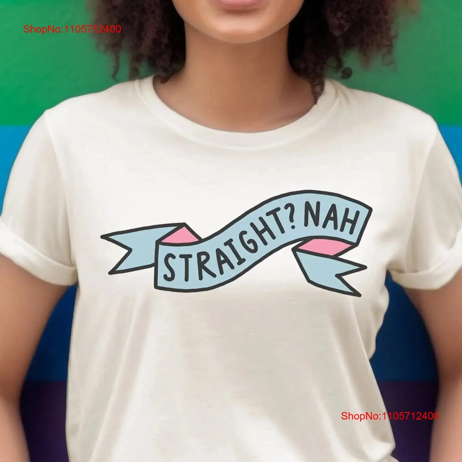 Straight Nah T Shirt LGBTQ Gay Pride Progress Social Justice Trans Equal Rights Top Ally Parade Funny vintage Washed streetwear