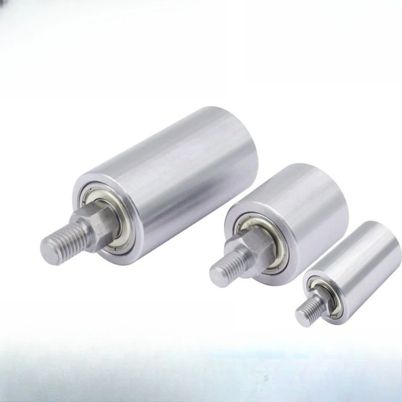 Single Head Tooth Hexagonal Shaft Iron Wheel Driven Group Belt Abrasive Machine Without Power Roller Transmission Double Bearing