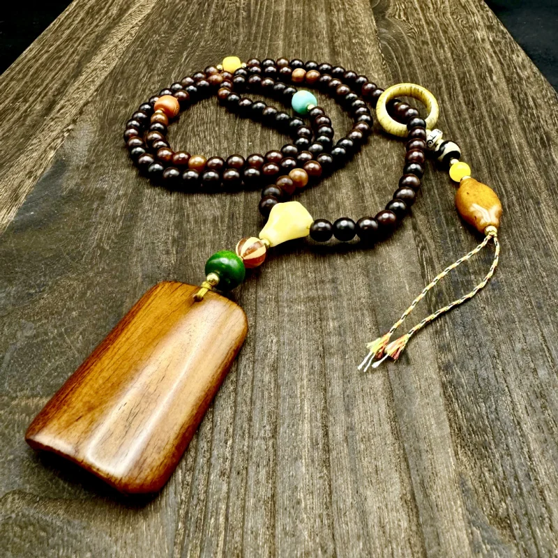 Natural Horn Necklace Buddhist Beads Imitation Antler Turquoise Accessories Tibetan Jewelry Live Streaming Source