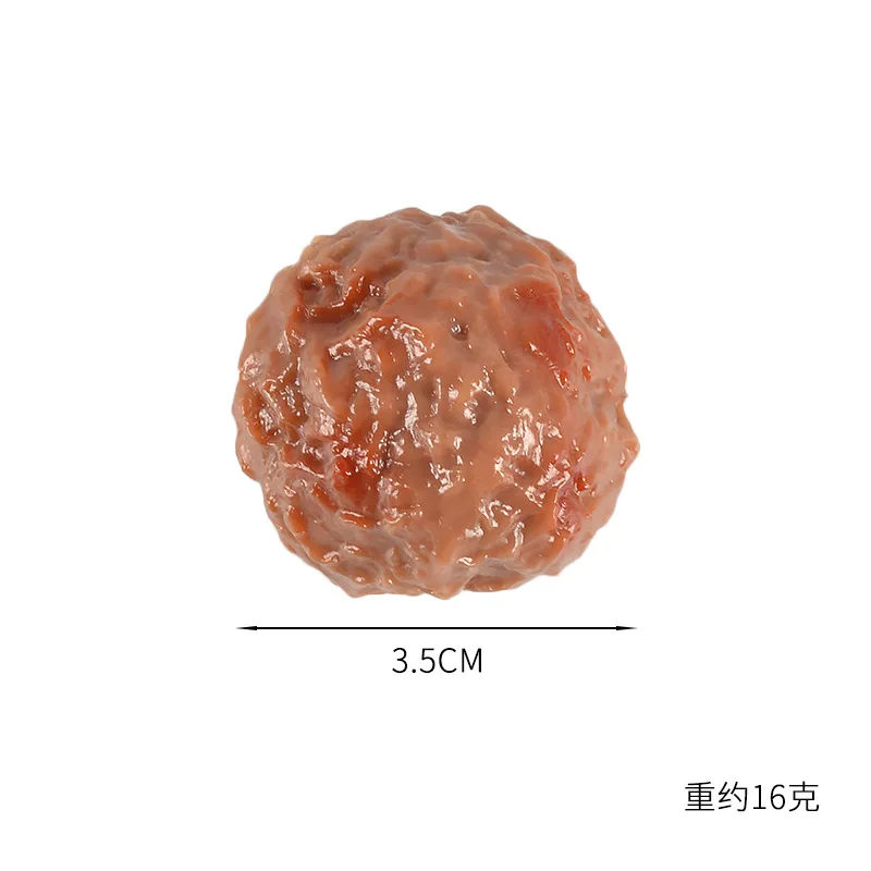 10Pcs PVC Simulation Beef Ball Realistic Artificial Meatball Model BBQ Fake Food Hot Pot Restaurant Props Yummy Dishes Ornaments