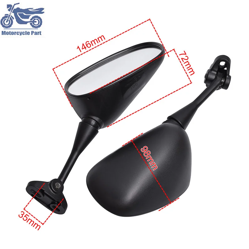 

Motorcycle Rearview Side Mirrors Screw Rear View Mirrors HD Anti-fall Folding for HONDA CBR600 F3 F4 F5